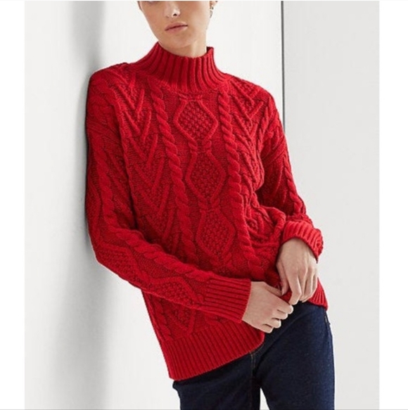 Ralph Lauren Sweaters - Ralph Lauren Cable Knit Turtleneck Sweater